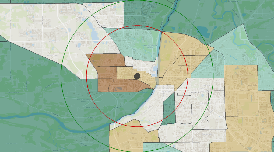 West Lafayette, Indiana - Average Household Expenditure for Health Insurance